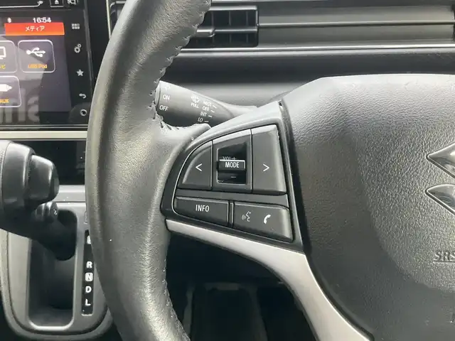 スズキ ワゴンＲ HYBRID FZ 滋賀県 2018(平30)年 2.4万km ブリスクブルーM 車検9年1月まで/純正メモリナビ/　フルセグテレビ　AppieCarplay対応/　Bluetooth対応　DVD再生機能/全方位モニター付き/ヘッドアップディスプレイ/純正LEDヘッドライト/純正14インチアルミホイール/運転席シートヒーター/保証書/取扱説明書