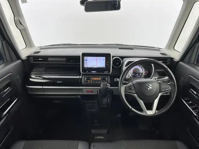 スズキ スペーシア カスタム HYBRID XS 富山県 2019(令1)年 3.4万km ムーンライトバイオレットPM ワンオーナー/4WD/純正ナビ（AM/FM/CD/DVD/BT）/フルセグTV/アラウンドビューモニター/ヘッドアップディスプレイ/両側パワースライドドア/衝突被害軽減ブレーキ/レーンキープアシスト/オートLEDライト/コーナーセンサー/ドライブレコーダー/ETC/スマートキー×２/プッシュスタート/アイドリングストップ/純正フロアマット/取扱説明書/保証書