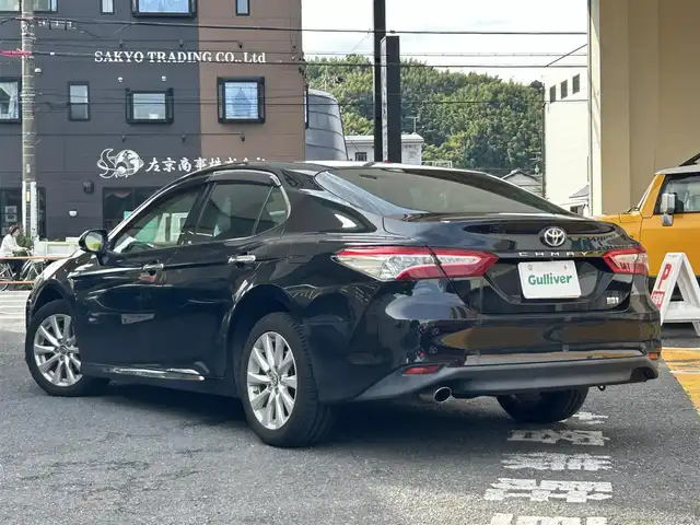 トヨタ カムリ G 静岡県 2018(平30)年 10.1万km アティチュードブラックマイカ ワンオーナー/純正9インチナビ/フルセグTV/DVD/CD/SD/MSV/BT/バックカメラ/プリクラッシュセーフティ/レーンキープアシスト/オートハイビーム/レーダークルーズコントロール/クリアランスソナー/ブラインドスポットモニター/前方ドライブレコーダー/ビルトインETC/運転席パワーシート/LEDライト/LEDフォグ/スマートキー×2/保証書/取扱説明書/ナビ取扱説明書/R1/2/3/5点検記録簿有