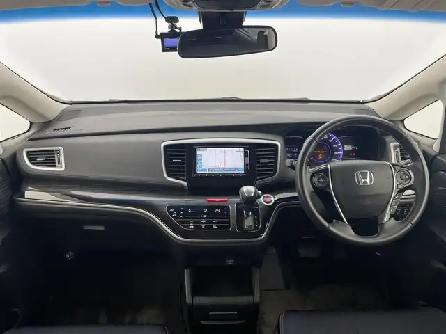 ホンダ オデッセイ アブソルート 20thアニバーサリー 富山県 2015(平27)年 5.3万km プレミアムヴィーナスブラックP 純正ナビ（AM/FM/DVD/BT/フルセグ）/バックカメラ/ドライブレコーダー/ETC/ハーフレザーシート/D席パワーシート/衝突被害軽減システム/レーダークルーズコントロール/レーンキープアシスト/横滑り防止装置/アイドリングストップ/純正アルミホイール/純正フロアマット/オートLEDライト/フォグライト/革巻きステアリング/ステアリングスイッチ/パドルシフト/スマートキー/スペアキー