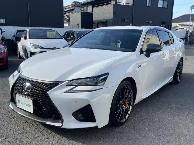 レクサス ＧＳ Ｆ 和歌山県 2015(平27)年 4.3万km ホワイトノーヴァガラスフレーク 純正メーカーナビ(CD/DVD/SD/BT/USB/AUX)/バックカメラ/フルセグテレビ/マークレビンソン/ムーンルーフ/テレビキャンセラー/ヘッドアップディスプレイ/プリクラッシュセーフティ/ブラインドスポットモニター/コーナーセンサー/ETC 2.0/ドライブレコーダー/パワーシート/シートメモリー/全席シートヒーター/エアシート/ステアリングヒーター/パドルシフト