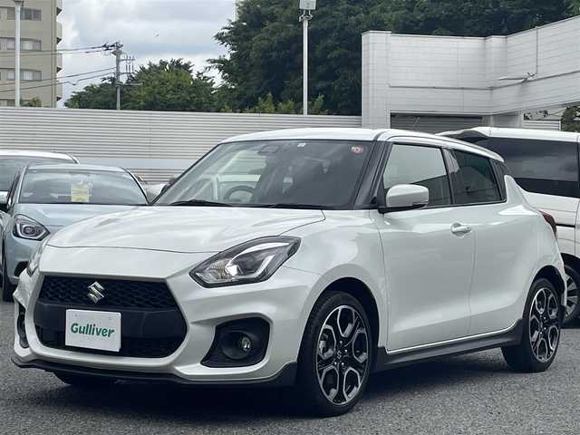 スズキ スイフト スポーツ 東京都 2023(令5)年 0.6万km ピュアホワイトP 登録時走行距離【5358km】/純正ナビ（ワンセグ/BT/CD/DVD/FM/AM）/ブレーキサポート/アダプティブクルーズコントロール/車線逸脱警報/車線逸脱抑制機能/D席シートヒーター/コーナーセンサー/スマートキー/プッシュスタート/スマートキー/スペアキー/ドライブレコーダー/ETC