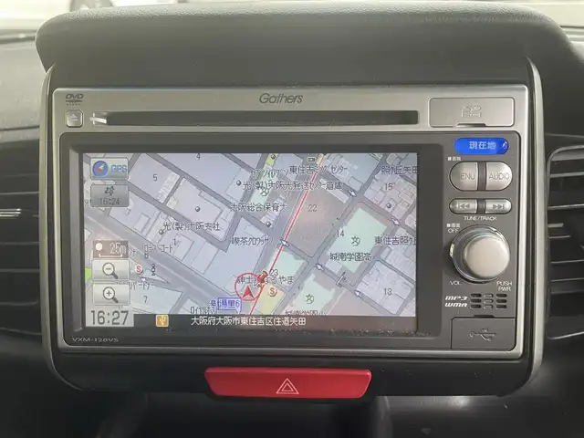 ホンダ Ｎ ＢＯＸ G SSパッケージ 大阪府 2013(平25)年 6万km プレミアムホワイトパール 純正ナビ/地デジTV/CD/DVD/SD/バックカメラ/両側パワスラ/OPキセノンライト/ブラックインテリア/クロームメッキドアハンドル/D席ハイトアジャスター/アイドリングストップ/オートライト /保証書