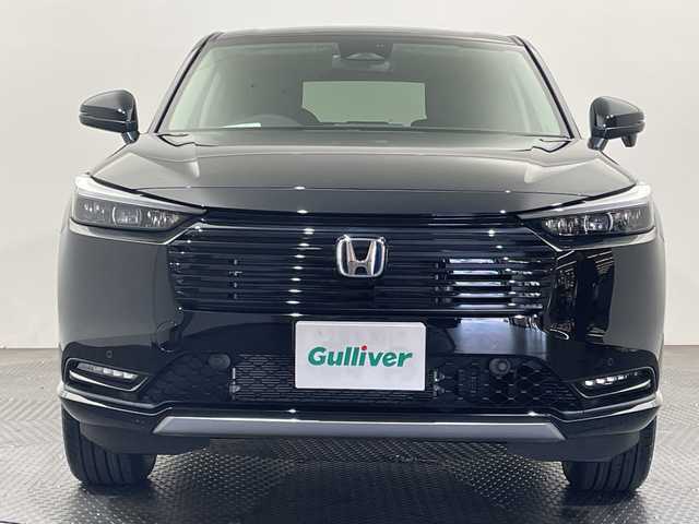 ホンダ ヴェゼル ハイブリッド e:HEV Z 愛媛県 2025(令7)年 0.1千km クリスタルブラックパール Honda CONNECTディスプレー/ETC2.0車載器/ワイヤレス充電器/衝突軽減ブレーキ/レーンキープアシスト/レーダークルーズコントロール/ＤＮ席シートヒーター/ステアリングヒーター/オートマチックハイビーム/パワーバックドア/ヒルディセントコントロール/本革巻きステアリング