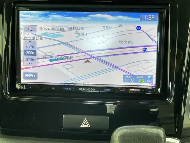 スズキ スペーシア カスタム XS 千葉県 2015(平27)年 12.6万km ムーンライトバイオレットPM 禁煙車/両側電動ドア/社外メモリナビ/・型番：MDV-L401/・CD/DVD/USB/ワンセグTV/・ビルトインETC/革巻きステアリング/・ステアリングスイッチ/純正フロアマット/純正ドアバイザー/純正15インチAW/オートライト/・LEDヘッドライト/・LEDフォグランプ/プッシュスタート/・スマートキー/・スペアキー