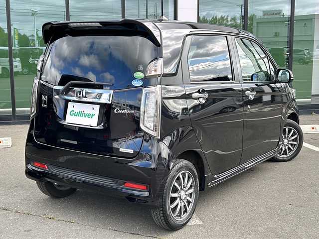 ホンダ Ｎ ＷＧＮ カスタム G Aパッケージ 道東・釧路十勝 2014(平26)年 6.6万km プレミアムゴールドパープルパール ・４WD/・純正ギャザーズナビ/(フルセグ・FM・AM・CD・DVD・SD)/・バックカメラ/・衝突被害軽減ブレーキ/・クルーズコントロール/・ハーフレザーシート/・スマートキー/・プッシュスタート/・純正フロアマット/・横滑り防止/・オートライト/・電格ミラー/・純正アルミホイール