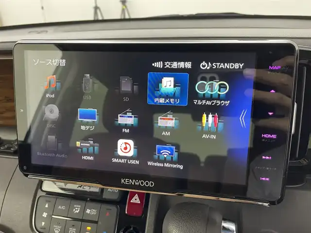 ホンダ Ｎ ＯＮＥ セレクト 埼玉県 2018(平30)年 3.2万km サーフブルー 禁煙車　大型ナビ　バックカメラ　シートヒーター　ドライブレコーダー　ＥＴＣ　アイドリングストップ　横滑り防止装置　USB入力端子　スマートキー