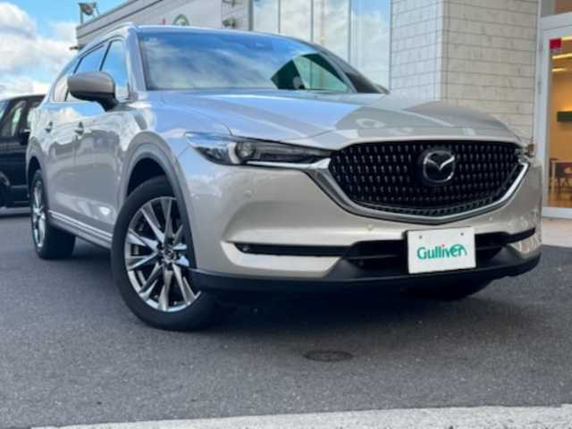 マツダ ＣＸ－８ 25S Lパッケージ 香川県 2021(令3)年 2.5万km プラチナクォーツメタリック 純正7インチWVGAセンターディスプレイ（フルセグTV/BT)/純正ディーラーOP（CD/DVDプレーヤー）/ブラインドスポットモニター/ヘッドアップディスプレイ/アラウンドビューモニター/ステアリングヒーター/ドライバー・アテンション・アラート/ドライブレコーダー/コーナーセンサー/電動リアゲート/パワーシート/シートヒーター/エアシート/ルーフレール/シートメモリー/3列シート/ETC/アイドリングストップ