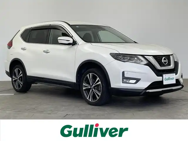 日産 エクストレイル 20X 大分県 2019(平31)年 5.7万km ブリリアントホワイトパール 衝突軽減システム　/純正９型ナビ　/ＡＭ　ＦＭ　ＣＤ　ＤＶＤ　ＢＴ　フルセグ　/パワーバックドア　/レーンキープアシスト　/シートヒーター全席　/コーナーセンサー　/ＬＥＤヘッドライト　/ドライブレコーダー　/ＥＴＣ/LEDヘッドライト/純正アルミホイール/純正フロアマット