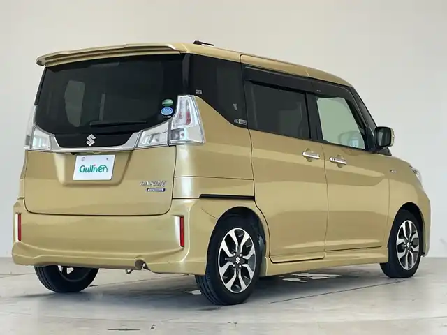 スズキ ソリオ バンディット Fリミテッド 愛知県 2017(平29)年 3.1万km ヘリオスゴールドPM 純正ナビ/バックモニター/クルーズコントロール/シートヒーター/両側パワースライドドア/ＥＴＣ/ドライブレコーダー/ステアリングスイッチ/アイドリングストップ/横滑り防止措置/スマートキー