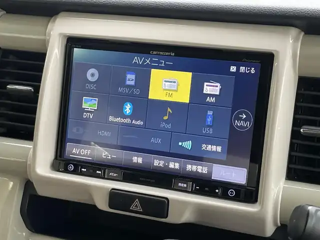 スズキ ハスラー ワンダラー 静岡県 2019(平31)年 6.3万km シフォンアイボリーメタリック/ウッディブラウン2トーンルーフ デュアルカメラブレーキサポート/社外ナビ　/地デジ　/Bカメラ　　/半革シート　/前席シートヒーター　/ナノイー　/ステアリングスイッチ /革巻きステアリング　/オートライト  /フォグランプ　/スペアキー  /保証書/取説