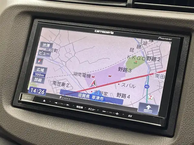ホンダ フィット シャトル ハイブリッド C 滋賀県 2013(平25)年 14.2万km タフタホワイト 社外7インチナビ/(Bluetooth・ワンセグTV・USB・SD)/ETC/ドライブレコーダー/ステアリングリモコン/電動格納ミラー/横滑り防止機能