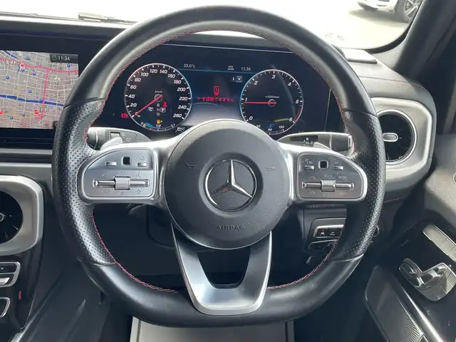 メルセデス・ベンツ ゲレンデヴァーゲン Ｇ４００ｄ AMGライン 高知県 2021(令3)年 5.3万km セレナイトグレー 保証書/取扱説明書/アダクティブクルーズコントロール/ブラインドスポットモニター/アダプティブダンピングシステム/360°カメラ/サンルーフ/純正ナビ/CarPlay/Bluetooth/フルセグテレビ/フルレザーシート/パワーシート（D/N席）/シートヒーター（全席）/Bumesterスピーカー/アンビエントライト/電動格納ミラー/パドルシフト