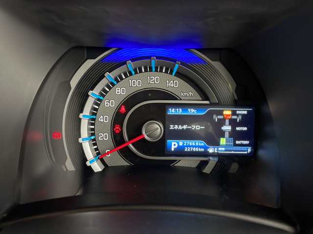 スズキ ハスラー Jスタイル Ⅱ ターボ 鹿児島県 2023(令5)年 2.3万km オフブルーメタリック/ガンメタリック2トーンルーフ 純正９インチナビ/(CD/DVD/Bluetooth/フルセグTV)/全方位カメラ/前席シートヒーター/パドルシフト/ビルトインETC/社外前後ドライブレコーダー/LEDヘッドライト/オートライト/革巻ステアリング/アイドリングストップ/スズキセーフティサポート/・デュアルカメラブレーキ/・誤発進抑制/・車線逸脱防止/・ふらつき警報/・先行車発進お知らせ/・アダプティブクルーズコントロール/・ハイビームアシスト/・標識認識/・後退時ブレーキサポート/・後方誤発進抑制/フロアマット/スマートキー