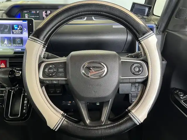 ダイハツ タント カスタム RS スタイルセレクション 栃木県 2021(令3)年 6.7万km パール 純正ナビ/Bluetooth　CD　DVD/フルセグ　TV/バックカメラ/アイドリングストップ/クルーズコントロール/ステアリングスイッチ/オートライト/運転席シートヒーター　助手席シートヒーター/オートエアコン/エンジンプッシュボタン/コーナーセンサー/純正フロアマット/両側パワースライドドアー/禁煙車