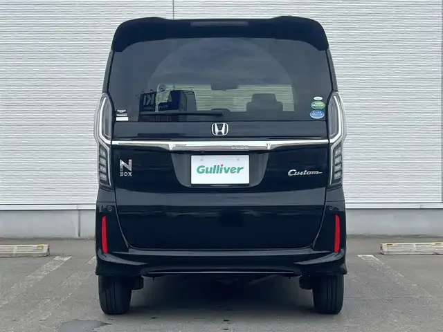 ホンダ Ｎ ＢＯＸ カスタム G EX ホンダセンシング 秋田県 2018(平30)年 7.5万km クリスタルブラックパール ４WD/衝突軽減システム/LEDヘッドライト/片側パワスラ/純正ナビ/フルセグ/バックカメラ/純正アルミ/スマートキー/アイドリングストップ/コーナーセンサー/プッシュスタート/レーンキープアシスト/クルーズコントロール/ステアリングスイッチ/前席シートヒーター/ETC/純正リアスポイラー/純正フロアマット/純正ドアバイザー/オートライト/オートエアコン/パワーステアリング/パワーウィンドウ/横滑り防止/電動格納ウィンカーミラー/取扱説明書