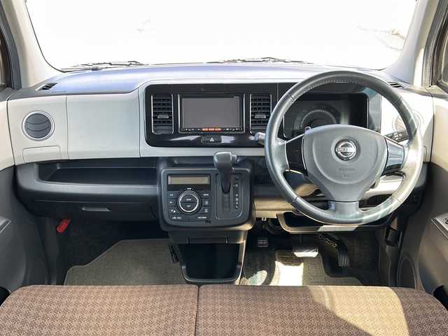 日産 モコ X 富山県 2014(平26)年 5万km アーバンブラウン 禁煙車　/純正ＳＤナビ　/地デジ　/バックカメラ　/スマートキー　/純正アルミホイール　/純正オーディオ　/ウィンカーミラー　/電動格納ミラー　/アイドリングストップ　/プッシュスタート