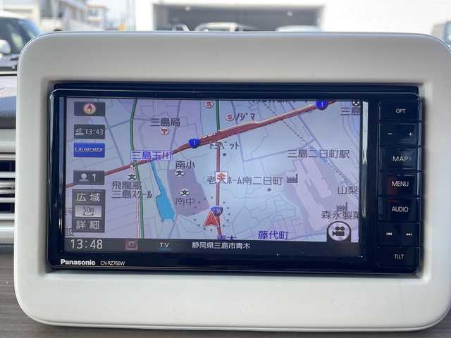 スズキ ラパン X 静岡県 2021(令3)年 3.1万km 茶 純正ナビ/地デジTV/純正CD/DVD/Bluetooth/レーダーブレーキサポート/レーンキープアシスト/フロントシートヒーター/LEDヘッドライト/純正１４インチAW/コーナーセンサー/スマートキー