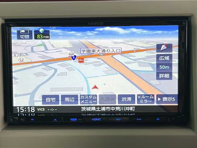 スズキ ラパン ショコラ G 茨城県 2014(平26)年 4.5万km シャンパンピンクPM 社外7インチナビ/Bluetooth/TV/iPod/バックカメラ/ETC/前後ドライブレコーダー/レザーシート/スマートキー/プッシュスタート/盗難防止装置/HIDオートライト/アイドリングストップ/純正アルミホイール/スペアキー