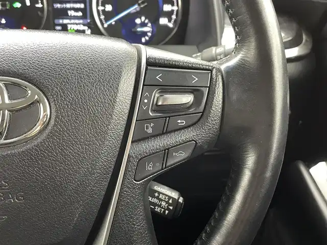 トヨタ ヴェルファイア ハイブリット ZR Gエディション 熊本県 2018(平30)年 7.7万km ブラック 純正１０インチナビ（ＣＤ・ＤＶＤ・フルセグ・ＢＴ・ＳＤ）/バックカメラ　/純正10インチフリップダウンモニター　/ビルトインＥＴＣ２．０　/両側パワースライドドア　/前後クリアランスソナー　/エアロ　（フロント、サイド、リア）/パワーバックドア/トヨタセーフティーセンス/・プリクラッシュセーフティ/・レーンディパーチャーアラート/・オートマチックハイビーム/・レーダークルーズコントロール/前席シートヒーター/シートベンチレーション/２列目シートヒーター/ステアリングヒーター/前席パワーシート/黒本革シート/純正フロアマット/LEONIS１７インチAW/オートライト/３眼LEDヘッドライト/スマートキー/プッシュスタート/スペアキー1本