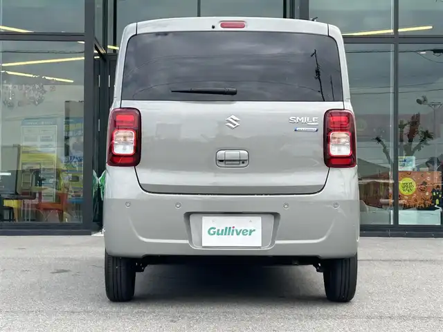 スズキ ワゴンＲ スマイル HYBRID S リミテッド 愛媛県 2024(令6)年 0.3万km モスグレーメタリック 純正8型ナビ(BT/フルセグTV)/バックカメラ/両側電動スライドドア/前後ドライブレコーダー/アイドリングストップ/バックソナー/衝突被害軽減装置/車線逸脱防止装置/LEDヘッドライト/運転席シートヒーター/ドアバイザー/純正フロアマット/電格ミラー/シガーソケット/ISOFIX/純正ホイールキャップ/現状サマー(鉄)(155/65/R14)/DUNLOP ENASAVE EC300＋/禁煙車