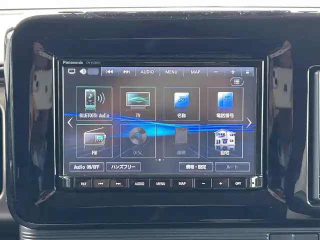 スズキ ワゴンＲ スマイル HYBRID S リミテッド 愛媛県 2024(令6)年 0.3万km モスグレーメタリック 純正8型ナビ(BT/フルセグTV)/バックカメラ/両側電動スライドドア/前後ドライブレコーダー/アイドリングストップ/バックソナー/衝突被害軽減装置/車線逸脱防止装置/LEDヘッドライト/運転席シートヒーター/ドアバイザー/純正フロアマット/電格ミラー/シガーソケット/ISOFIX/純正ホイールキャップ/現状サマー(鉄)(155/65/R14)/DUNLOP ENASAVE EC300＋/禁煙車