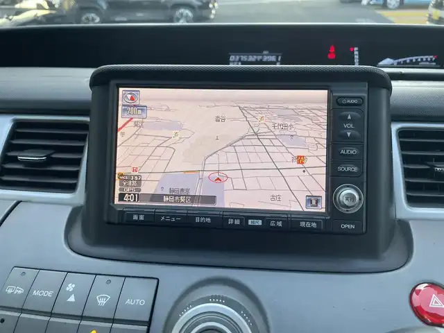 ホンダ ステップワゴン G HDDナビ スマートスタイル 静岡県 2009(平21)年 3.8万km ブルーイッシュホワイトパール ワンオーナー/純正HDDナビ/DVD/CD/MSV/社外フルセグチューナー/両側パワースライドドア/HIDヘッドライト/ステアリングスイッチ/スマートキー×2/保証書/取扱説明書/ナビ取扱説明書/H24/26/28/30/R2/4/5/6/7/　　　　点検記録簿有