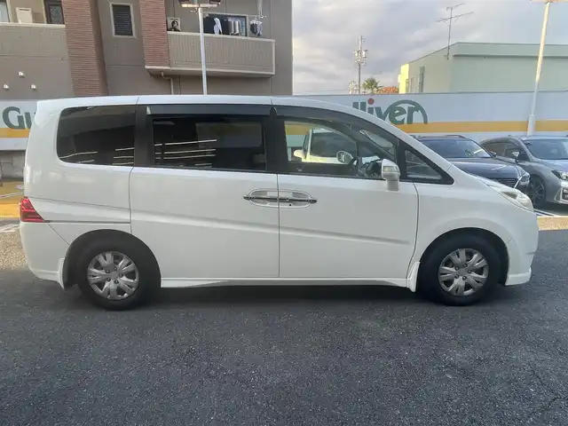 ホンダ ステップワゴン G HDDナビ スマートスタイル 静岡県 2009(平21)年 3.8万km ブルーイッシュホワイトパール ワンオーナー/純正HDDナビ/DVD/CD/MSV/社外フルセグチューナー/両側パワースライドドア/HIDヘッドライト/ステアリングスイッチ/スマートキー×2/保証書/取扱説明書/ナビ取扱説明書/H24/26/28/30/R2/4/5/6/7/　　　　点検記録簿有