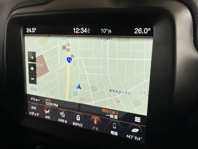 クライスラー・ジープ ジープ レネゲード リミテッド 4xe 山形県 2023(令5)年 3.7万km 赤 純正メモリナビ /バックカメラ　/アダプティブクルーズコントロール　/ETC2.0 /Bluetooth/USB /運転席/助手席パワーシート　/運転席/助手席シートヒーター　/レザーシート/ルーフレール　/AAC