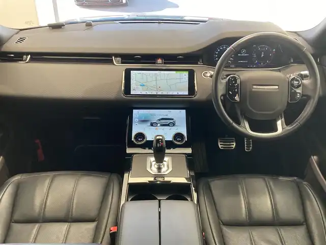 ランドローバー レンジローバーイヴォーク Rダイナミック S 熊本県 2019(令1)年 2.3万km 黒 ・スマートキー/・プッシュスタート/・オフロード情報/・低トラクション発進/・ドライブアシスト/・衝突回避/・疲労警告/・クロストラフィック検知/・車線変更アシスト/・エマージェンシーレーンキープ/・レーンキープアシスト/・クルーズコントロール(追従式)/・黒革シート/・前席パワーシート/・前席シートヒーター/・純正メモリナビ/【Bluetooth・USB・ApplaeCarPlay・AndroidAuto】/・フルセグTV/・全方位カメラ/・ETC/・パワーバックドア/・LEDヘッドランプ/・純正マット