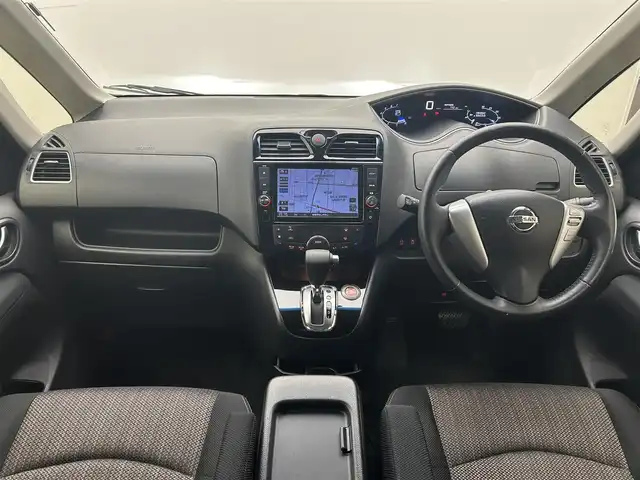 日産 セレナ ハイウェイS S HV Aセーフ 愛媛県 2014(平26)年 13.7万km タイガーアイブラウン エマージェンシーブレーキ　レーンキープアシスト　クルーズコントロール　インテリジェントルームミラー　純正SDナビ　Bluetooth　フルセグ　CD　DVD　アラウンドビューモニター　両側パワースライドドア　プッシュスタート　スマートキー　スペアキー　