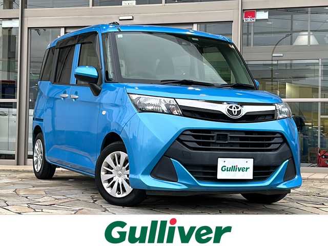 トヨタ タンク X S 静岡県 2017(平29)年 12.4万km ファインブルーマイカメタリック 純正ナビ/・バックカメラ/・Bluetooth/・ワンセグTV/・SD/・CD/・AUX/主要装備/・プッシュスタート/・ETC車載器/・片側パワースライドドア/・衝突被害軽減システム/・アイドリングストップ/・純正フロアマット/・後席サンシェード/・ハロゲンヘッドライト/・スマートキー/・コーナーセンサー