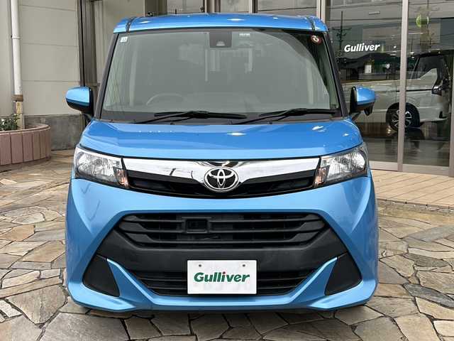 トヨタ タンク X S 静岡県 2017(平29)年 12.4万km ファインブルーマイカメタリック 純正ナビ/・バックカメラ/・Bluetooth/・ワンセグTV/・SD/・CD/・AUX/主要装備/・プッシュスタート/・ETC車載器/・片側パワースライドドア/・衝突被害軽減システム/・アイドリングストップ/・純正フロアマット/・後席サンシェード/・ハロゲンヘッドライト/・スマートキー/・コーナーセンサー