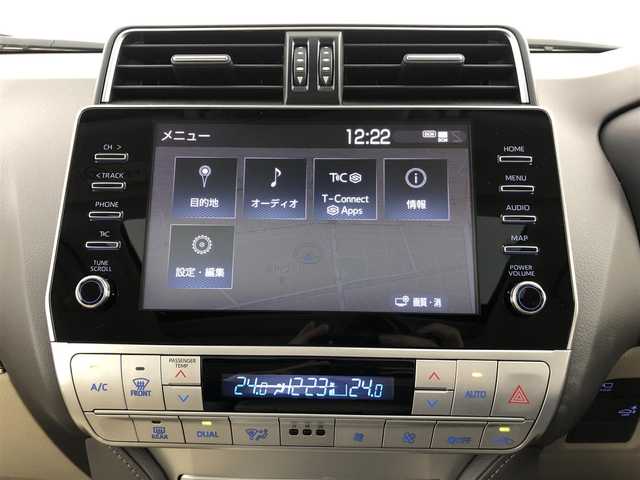 トヨタ ランドクルーザー プラド TX Lパッケージ マットブラED 愛知県 2022(令4)年 1.9万km ホワイトパールクリスタルシャイン １オーナー　/７人　/サンルーフ　/9インチナビ　/全方位カメラ　/ルーフレール　/レザーシート　/前席パワーシート　/シートヒーター　/エアーシート　/前後ドラレコ　/ＥＴＣ２．０　/ＭＴモード　/ＢＳＭ　/ＵＳＢ　/取説　/保証書