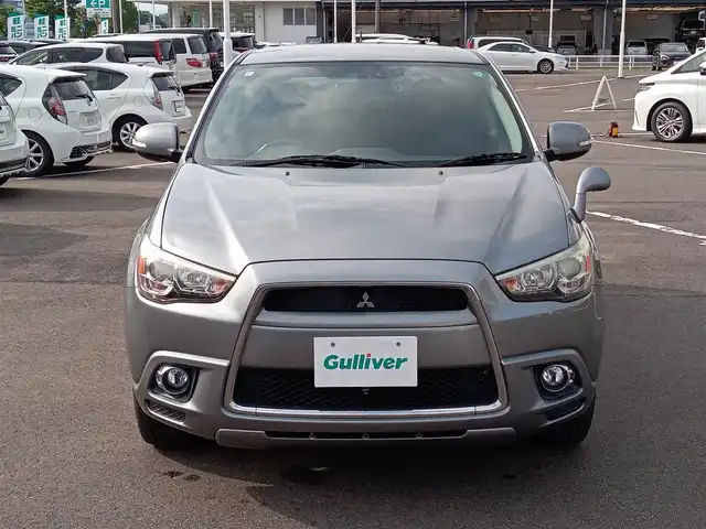 三菱 ＲＶＲ G 福井県 2011(平23)年 10.4万km チタニウムグレーメタリック 純正17インチAW/４WD/バックカメラ/シートヒーター/パドルシフト/キセノンヘッドライト/Fフォグ/前後ドライブレコーダー/クルーズコントロール/ETC/アルパイン7インチメモリナビ/横滑り防止装置/盗難防止装置/ダブルエアバッグ/純正フロアマット/スマートキー