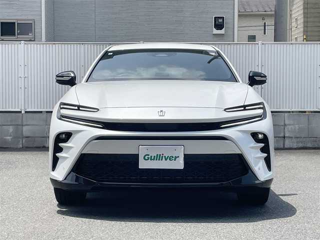トヨタ クラウン スポーツ Z 栃木県 2024(令6)年 0.4万km プレシャスホワイトパール ワンオーナー/Toyota Safety Sense/・プリクラッシュセーフティ/・緊急時操舵支援+フロントクロストラフィックアラート［FCTA］+レーントレーシングアシスト［LTA］/・レーンチェンジアシスト［LCA］+レーンディパーチャーアラート［LDA］/・レーダークルーズコントロール(全車速追従機能付)/・アダプティブハイビームシステム［AHS］/・ロードサインアシスト［RSA］/・ドライバー異常時対応システム/・プロアクティブドライビングアシスト［PDA］/・発進遅れ告知機能［TMN］/ブラインドスポットモニター［BSM］+安心降車システム［SEA］+後方車両接近告知+周辺車両接近時サポート+後方車両への接近警報+セカンダリーコリジョンブレーキ/パーキングサポートブレーキ/トヨタチームメイト/デジタルインナーミラー/カラーヘッドアップディスプレイ/12.3インチコネクティッドナビ/パノラミックビューモニター/前後方ドライブレコーダー/本革シート/運転席・助手席パワーシート/前席シートヒーター・ベンチレーション/ハンズフリーパワーバックドア/おくだけ充電/ETC2.0/LEDヘッドランプ/21インチアルミホイール