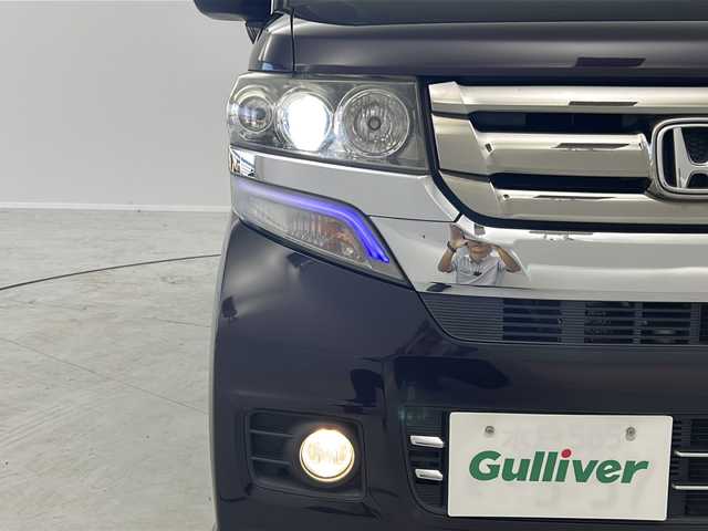 ホンダ Ｎ ＢＯＸ カスタム G Lパッケージ 茨城県 2016(平28)年 7.9万km プレミアムベルベットパープル・パール 純正ナビ　フルセグＴＶ　バックカメラ　衝突軽減ブレーキ　ビルトインＥＴＣ　両側電動スライドドア　ＬＥＤルームランプ　リア席サンシェード　オートライト　純正１４インチアルミホイール　チップアップシート