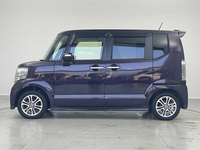 ホンダ Ｎ ＢＯＸ カスタム G Lパッケージ 茨城県 2016(平28)年 7.9万km プレミアムベルベットパープル・パール 純正ナビ　フルセグＴＶ　バックカメラ　衝突軽減ブレーキ　ビルトインＥＴＣ　両側電動スライドドア　ＬＥＤルームランプ　リア席サンシェード　オートライト　純正１４インチアルミホイール　チップアップシート