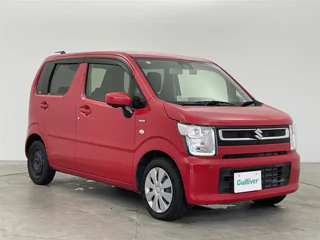 スズキ ワゴンＲ HYBRID FX 富山県 2018(平30)年 1.7万km ピュアレッド 社外ナビ（AM/FM/CD/BT/ワンセグ）/全方位カメラ/ドライブレコーダー/ETC/D席シートヒーター/ヘッドアップディスプレイ/衝突被害軽減システム/レーンキープアシスト/横滑り防止装置/アイドリングストップ/社外フロアマット/オートハロゲンライト/ステアリングスイッチ/電動格納ミラー/スマートキー