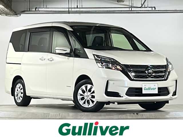 日産 セレナ X V 広島県 2020(令2)年 5.7万km ブリリアントホワイトパール セーフティパックA/オートデュアルエアコン/エマージェンシーブレーキ/車線逸脱警報/標識認識機能/速度標識認識/BSM/コーナーセンサー/クルーズコントロール/純正10インチナビ/・フルセグ/CD/DVD/Blu-ray/Bluetooth/社外フリップダウンモニター/アラウンドビューモニター/両側パワースライドドア/ステアリングスイッチ/純正フロアマット/純正ドアバイザー/カプロンシート/オートライト/スマートキー/プッシュスタート/ETC/W+サイド+カーテンエアバック