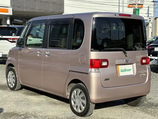 ダイハツ タント X 熊本県 2013(平25)年 8.1万km ライトローズマイカメタリック 純正オーディオ/片側パワースライドドア/アイドリングストップ/電動格納ミラー/スマートキー/ベンチシート/フロアマット/ドアバイザー/保証書/スペアキー