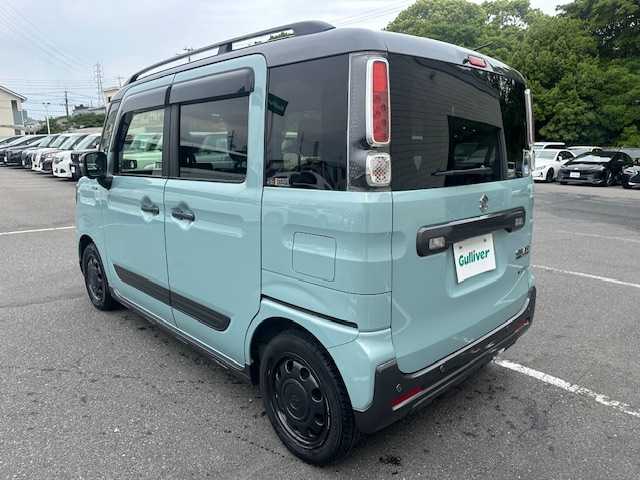 スズキ スペーシア ギア HYBRID XZ 大阪府 2020(令2)年 1.8万km オフブルーメタリック/ガンメタリック2トーンルーフ アラウンドビューモニター/純正ナビ(BT/CD/DVD/SD/USB/フルセグ)/衝突被害軽減システム/レーンキープアシスト/コーナーセンサー/アダクティブクルーズコントロール/オートライト/オートマチックハイビーム/横滑り防止装置/盗難防止装置/シートヒーター/純正アルミホイール/純正フロアマット/ドライブレコーダー/ルーフレール/アイドリングストップ/両側パワースライドドア/ETC/プッシュスタートボタン/スマートキー