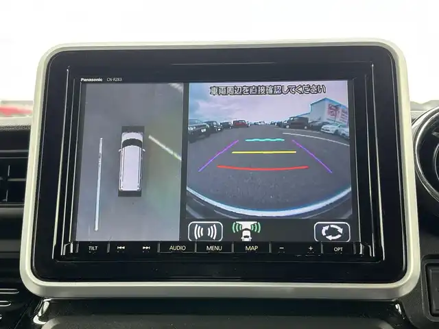 スズキ スペーシア カスタム HYBRID XS 大分県 2018(平30)年 9万km フェニックスレッドパール ・SDナビ(CD.DVD.BT.SD)/・全方位カメラ/・フルセグテレビ/・両側パワースライドドア/・ヘッドアップディスプレイ/・コーナーセンサー/・ETC/・テレビキャンセラー/・オートハイビーム/・ステアリングリモコン/・運転席シートヒーター/・スマートキー/・プッシュスタート