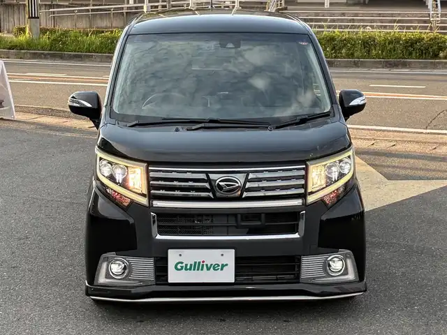 ダイハツ ムーヴ カスタム RS ハイパー SAⅡ 京都府 2016(平28)年 4.6万km ブラックマイカメタリック ワンオーナー/ターボ/スマートアシスト2/・衝突回避支援ブレーキ/・衝突警報機能/・先行車発進おしらせ機能/・車線逸脱警報機能/・誤発進抑制制御機能/社外SDナビ/・フルセグTV/・CD/DVD/SD再生/・バックカメラ/社外前後ドラレコ/エコアイドル/革調シートカバー/社外16インチアルミホイール/ダウンサス/純正サス積み込み/リアワイパー積み込み/プッシュスタート/スマートキー×2個/LEDヘッドライト/LEDフォグランプ/電動格納ウインカーミラー/純正フロアマット/純正ドアバイザー/車両保証書/車両取説/ナビ取説