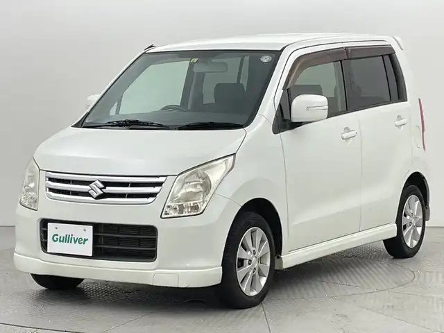スズキ ワゴンＲ FX－LTDⅡ 新潟県 2010(平22)年 4.3万km パールホワイト 純正CD/スマートキー×２/プッシュスタート/ウィンカードアミラー/革巻きステアリング/電動格納式ミラー/ヘッドライトレベライザー/オートエアコン