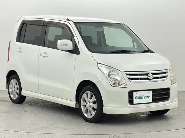 スズキ ワゴンＲ FX－LTDⅡ 新潟県 2010(平22)年 4.3万km パールホワイト 純正CD/スマートキー×２/プッシュスタート/ウィンカードアミラー/革巻きステアリング/電動格納式ミラー/ヘッドライトレベライザー/オートエアコン