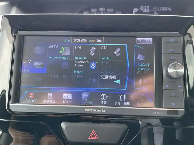 ダイハツ タント カスタム RS スマートセレ SA 道央・札幌 2014(平26)年 11.7万km パールホワイトⅢ ４WD/社外HDDナビ　/CD/DVD/BT/フルセグ/スマートアシスト/衝突被害軽減ブレーキ/横滑り防止装置/バックカメラ/ドライブレコーダー/エコアイドル/両側パワースライドドア/社外レザー調シートカバー/ステアリングリモコン/プッシュスタート/スマートキー/LEDヘッドライト/オートライト/フォグランプ/電動格納ミラー/ウィンカーミラー/純正フロアマット/ドアバイザー