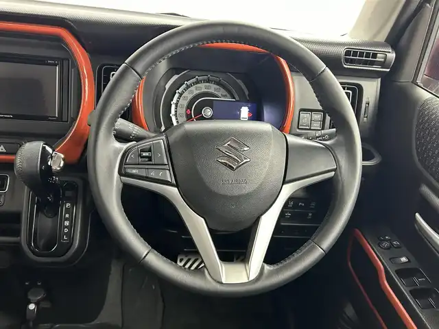 スズキ ハスラー HYBRID X 道央・札幌 2020(令2)年 4.8万km バーミリオンオレンジ/ガンメタリック2トーン ・４WD/・カロッツェリアDA（FH-8500DVS）/　CD/DVD/USB/BT/・バックカメラ/・ビルトインETC/・ドライブレコーダー（フロント+室内）/・デュアルカメラブレーキサポート/・衝突被害軽減ブレーキ/・レーンキープアシスト/・クリアランスソナー/・横滑り防止装置/・アイドリングストップ/・オートマチックハイビーム/・オートライト/・LEDヘッドライト＆フォグ/・ドアミラーウィンカー/・ミラーヒーター/・D+N席シートヒーター/・シートバックテーブル/・純正１５インチAW/・純正ゴムマット/・innoルーフキャリア＆不明ルーフラック/・プッシュスタート/・スマートキー
