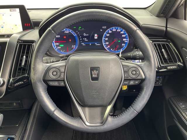 トヨタ クラウン ハイブリッド RS アドバンス 愛知県 2018(平30)年 5.3万km プレシャスシルバー 純正ナビ/・Bluetooth/・CD/DVD/・フルセグテレビ/全方位モニター/シートヒーター/ベンチレーション/ステアリングヒーター/衝突軽減ブレーキ/レーンキープアシスト/ブラインドスポットモニター/レーダークルーズコントロール/パワーシート/シートメモリー/レザーシート/ビルトインETC