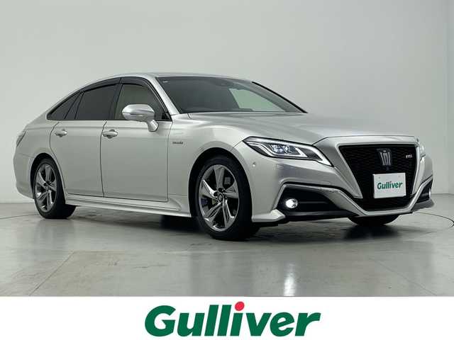 トヨタ クラウン ハイブリッド RS アドバンス 愛知県 2018(平30)年 5.3万km プレシャスシルバー 純正ナビ/・Bluetooth/・CD/DVD/・フルセグテレビ/全方位モニター/シートヒーター/ベンチレーション/ステアリングヒーター/衝突軽減ブレーキ/レーンキープアシスト/ブラインドスポットモニター/レーダークルーズコントロール/パワーシート/シートメモリー/レザーシート/ビルトインETC